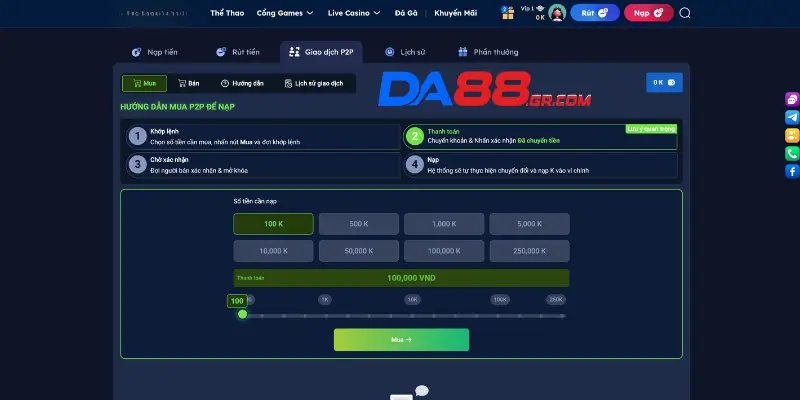 Lưu ý để rút tiền DA88 không bị lỗi